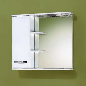 Зеркало со шкафом Акваль Виола 80 см. L/R