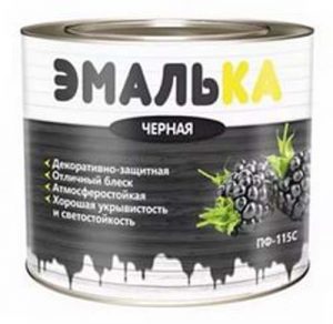 Эмаль алкидная ЭМАЛЬКА, 1,8 кг, РБ, черная