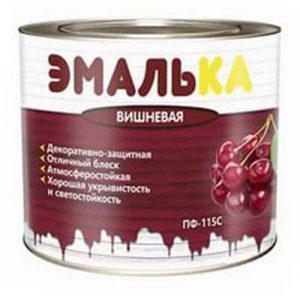 Эмаль алкидная ЭМАЛЬКА, 1,8 кг, РБ, вишневая