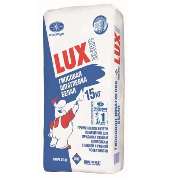 Гипсовая шпатлевка LUX белая, 5 кг