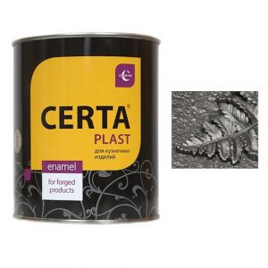 Грунт-эмаль CERTA-PLAST "3 в 1" по ржавчине, 0,8 кг, графит