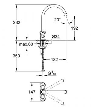 Смеситель для кухонной мойки Grohe Costa L 31831001