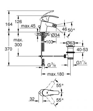 Смеситель для биде Grohe Eurosmart 32929002