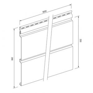 Сайдинг виниловый MAX-3, дуб 0,25x3,85м, SXP-05