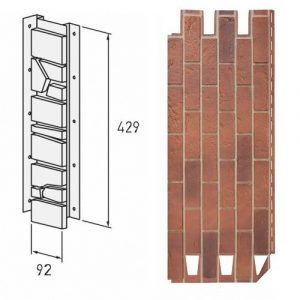 Универсальный профиль для цокольного сайдинга VOX BRICK, 0,42м