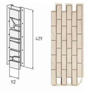 Универсальный профиль для цокольного сайдинга VOX BRICK, 0,42м