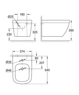 Подвесное биде Grohe Euro 39208000