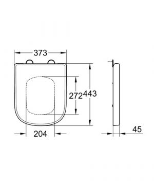 Сиденье с крышкой для унитаза Grohe Euro 39330000