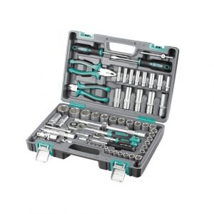 Набор инструментов, 1/2", 1/4", CrV, пластиковый кейс 69 предм. Stels