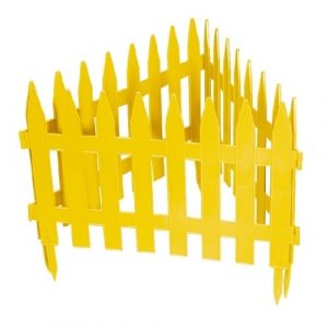 Забор декоративный "Рейка" Palisad, 28 х 300 см, желтый