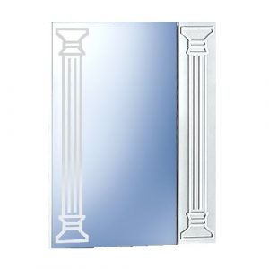 Угловой зеркальный шкаф Акваль Марта 65 см