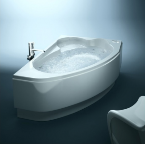 Акриловая ванна Cersanit Kaliope (с ножками) 153x100 см правая