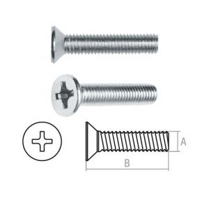 Винт М4х10 мм, кл. пр. 5.8, DIN 965 (100 шт)