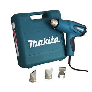 Термовоздуходувка MAKITA HG 5012 K в чем. + набор сопл (1600 Вт, 2 скор., 350-550 °С, ступенч. рег.)