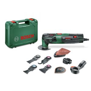 Многофункциональный инструмент (реноватор) BOSCH PMF 250 CES в чемодане + набор оснастки